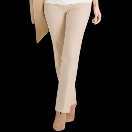 knee length dresses for ladies Brown Straight Fit Pants High Rise main image 0